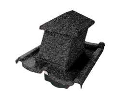 Вентилятор кровельный для композитной черепицы Metrotile HV15-15 Mistral черный