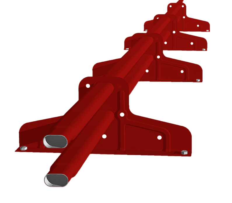 Снегозадержатель Стандарт Т4 d 40х20 RAL 3011 (3м)