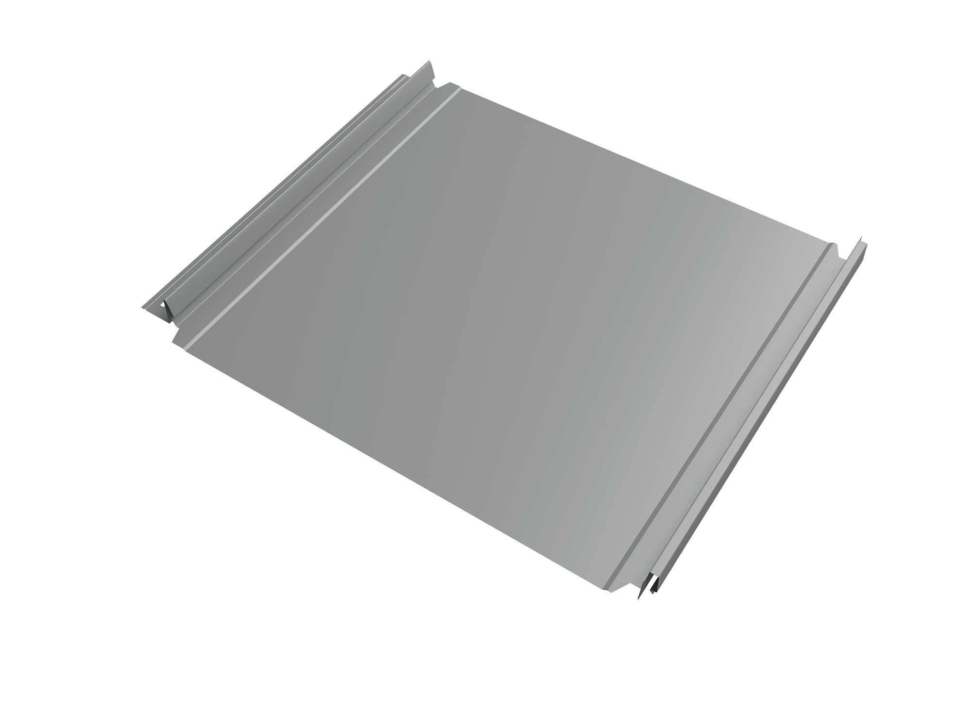 Кликфальц Double Pro Grand Line 0,45 Drap с пленкой на замках RAL 7004 сигнальный серый