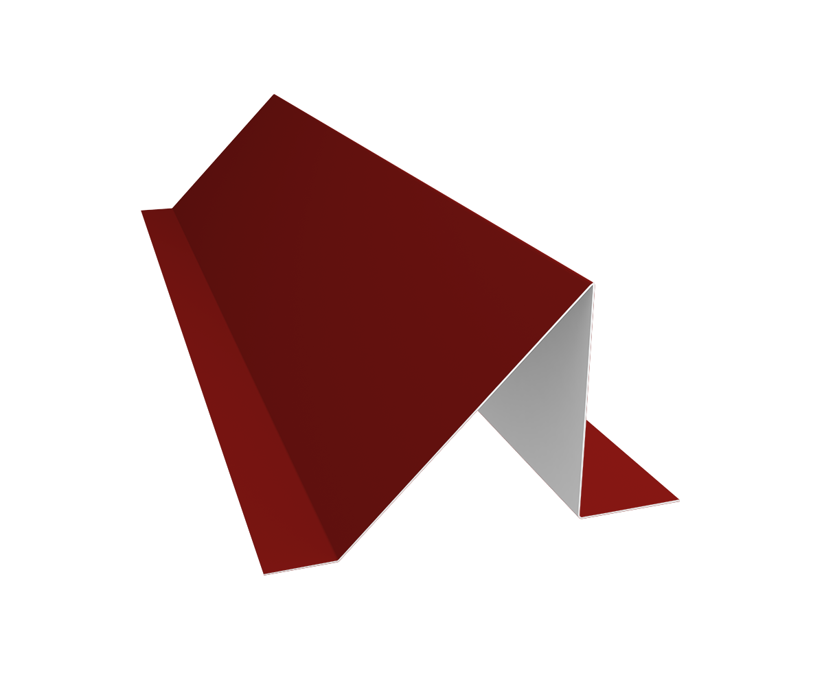 Планка снегозадержания малая 0,45 PE с пленкой RAL 3011 коричнево-красный (3м)