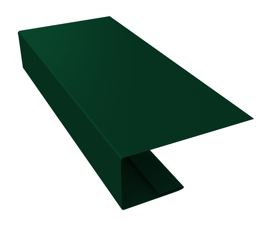 J-Профиль 18мм 0,45 PE-Double с пленкой RAL 6005 зеленый мох (2м)