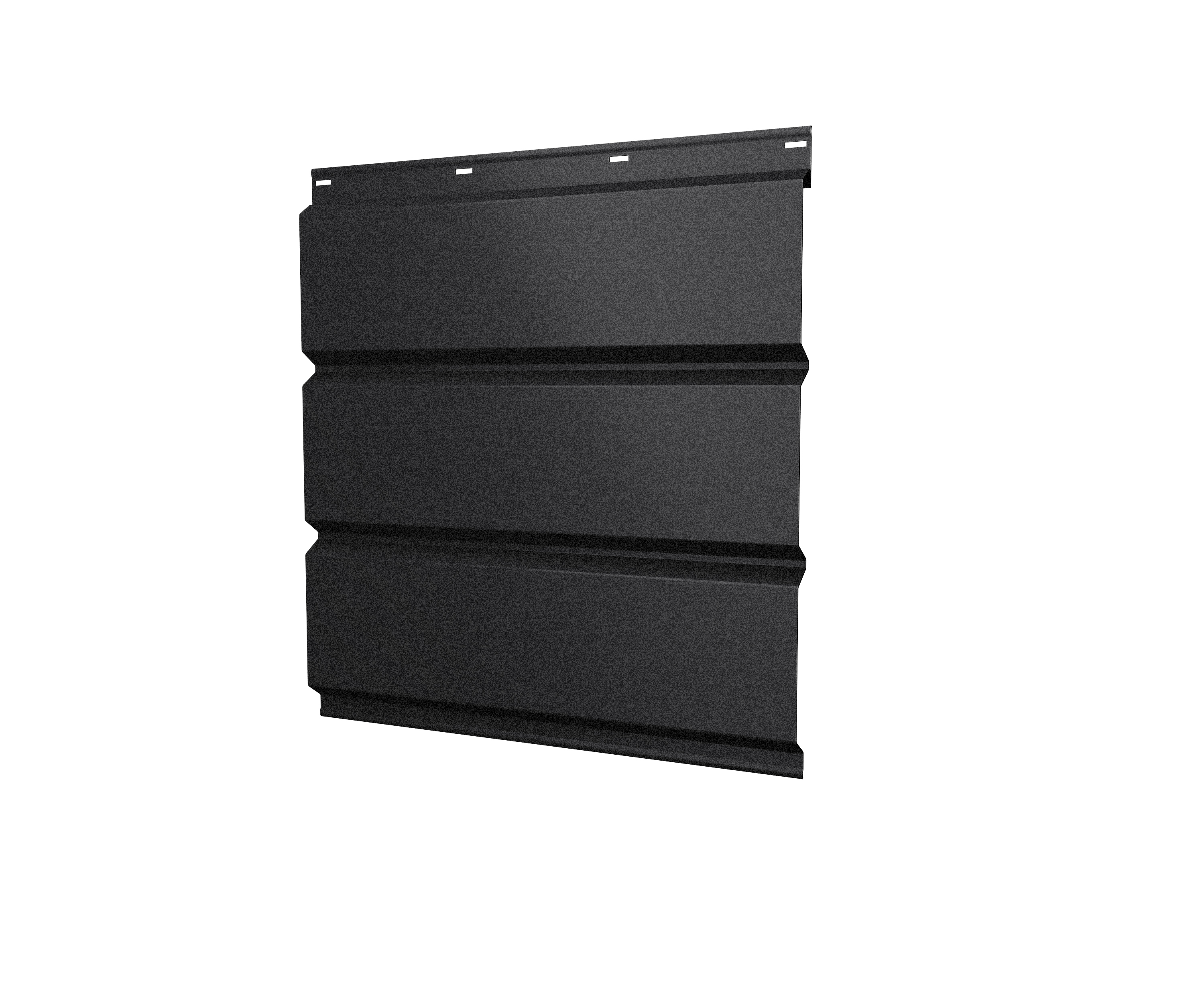 Софит металлический Grand Line без перфорации 0,5 Satin Matt с пленкой RAL 9005 черный