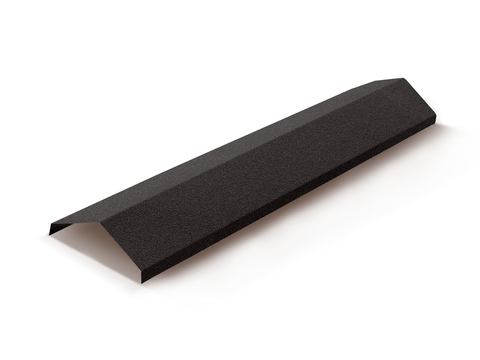 Конек ребровой 230мм для композитной черепицы Metrotile черный (1,365м)