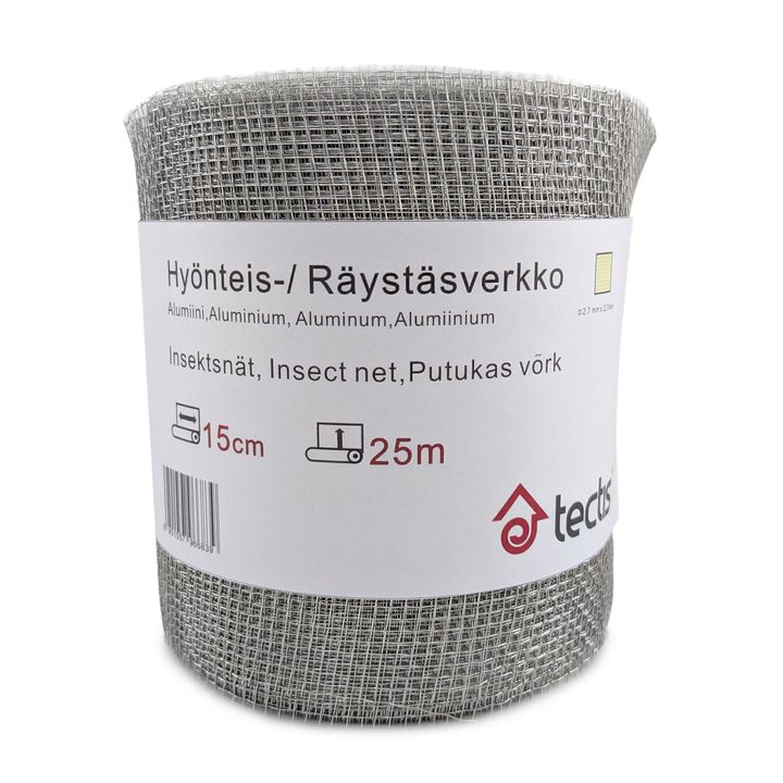 Сетка алюминиевая вентиляционная Tectis от грызунов и насекомых (0,15х25м)