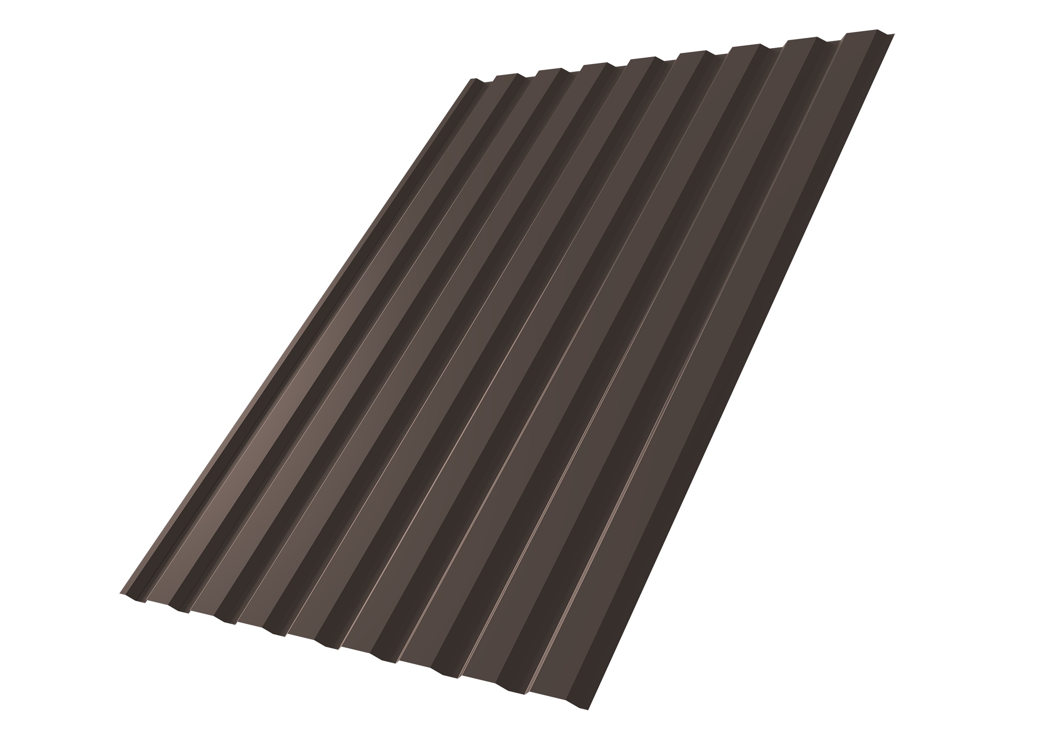 Профнастил С20A Grand Line 0,5 PurPro RR 32 темно-коричневый