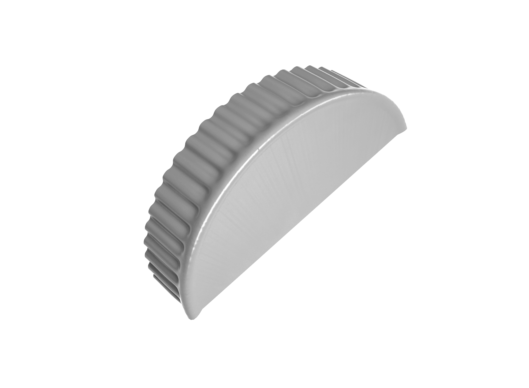 Заглушка торцевая 0,5 Satin RAL 9003 сигнальный белый