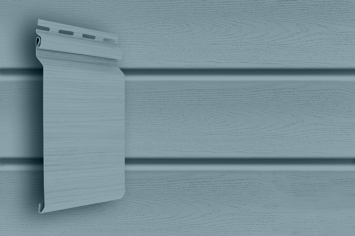 Сайдинг Natural-брус Grand Line Color Plus голубой (3,0м)