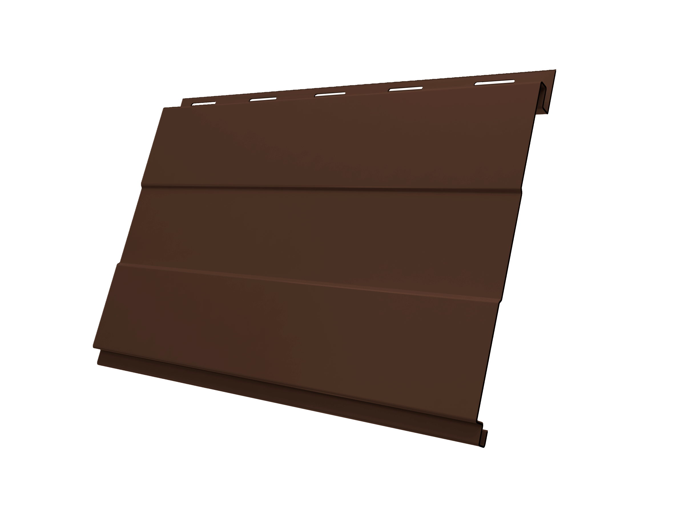 Софит Вертикаль 0,2 prof Grand Line 0,45 Drap-double TX с пленкой RAL 8017 шоколад