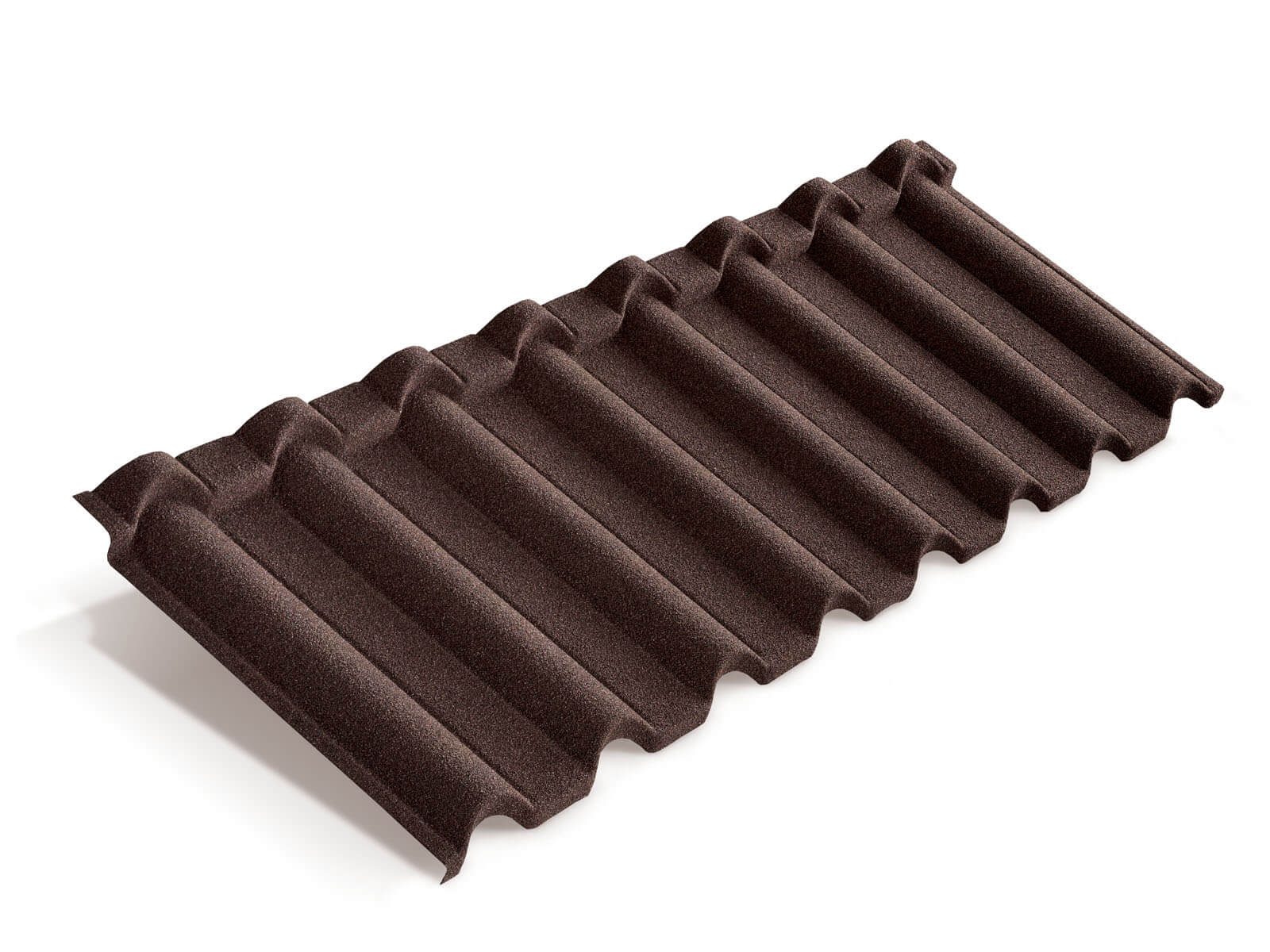 Лист композитной черепицы Metrotile Gallo коричневый