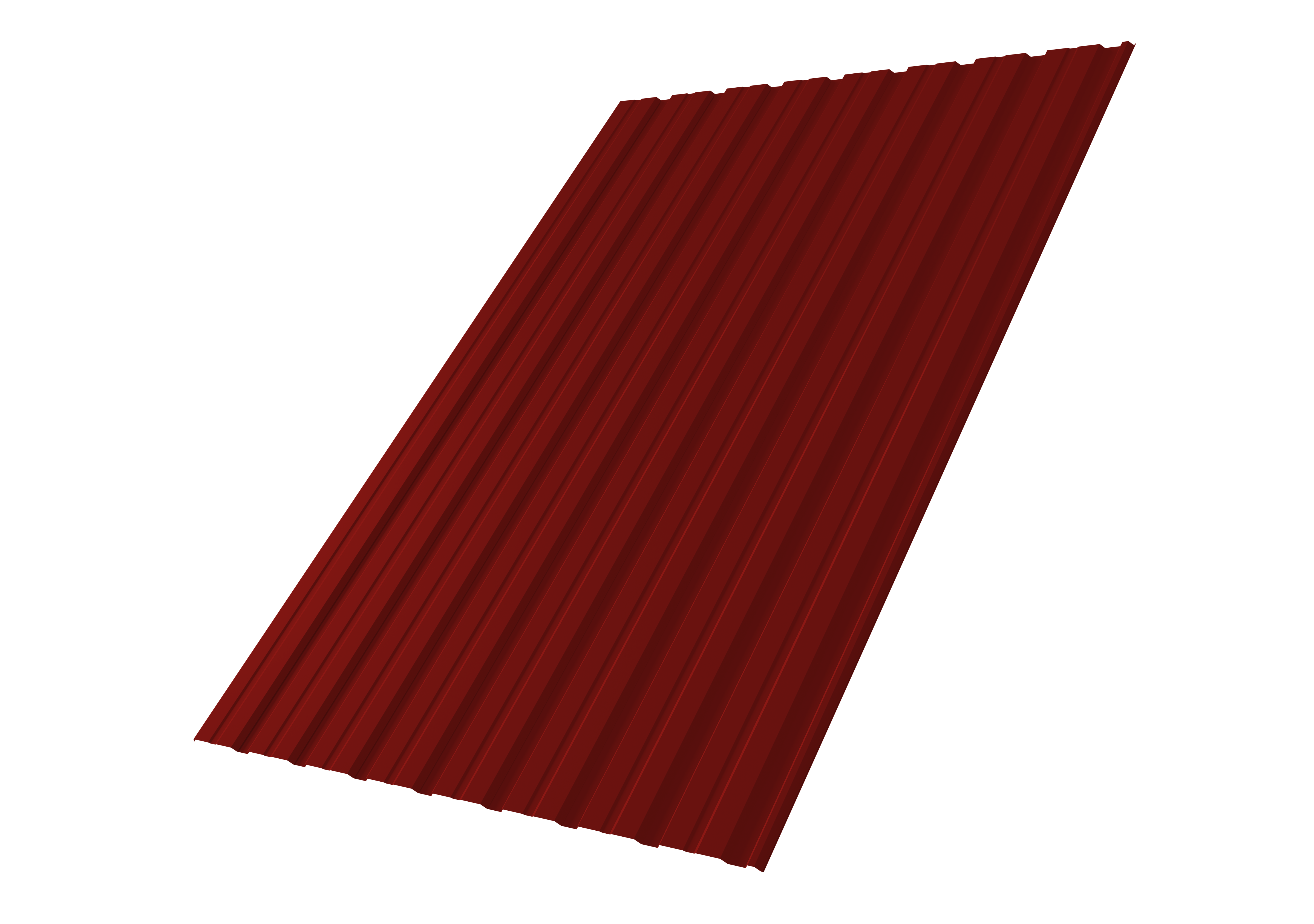 Профнастил С10R Grand Line 0,5 Satin RAL 3011 коричнево-красный