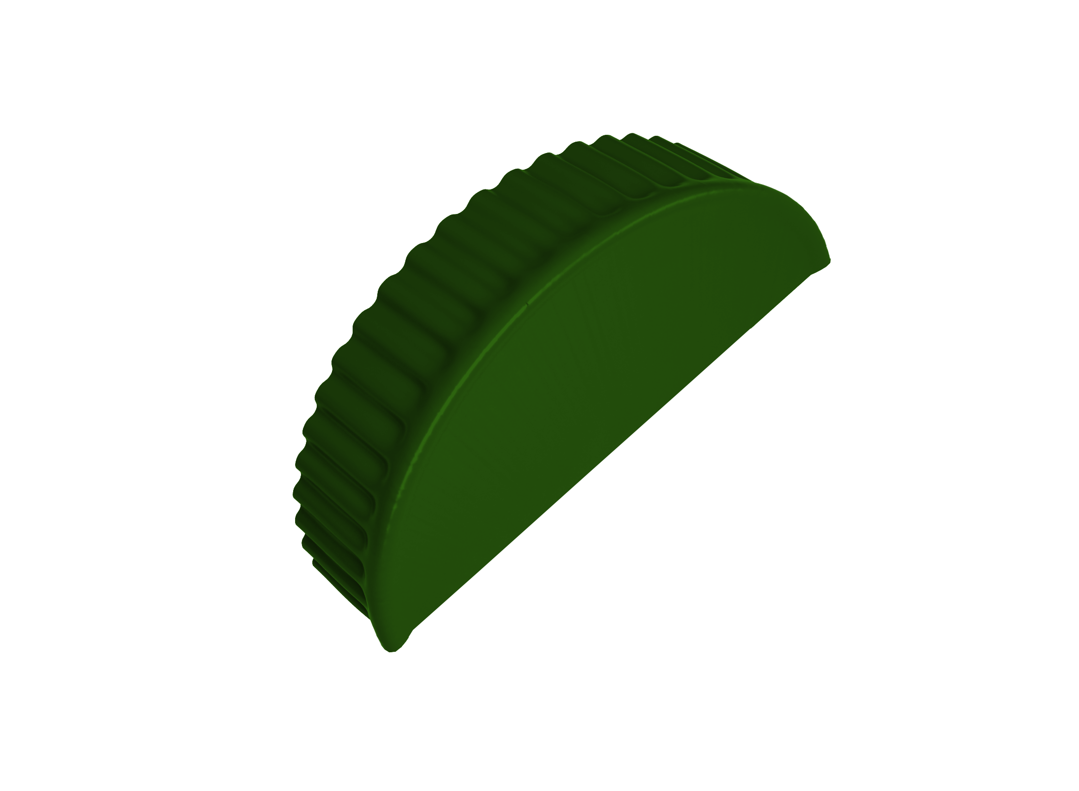Заглушка торцевая 0,45 PE RAL 6002 лиственно-зеленый