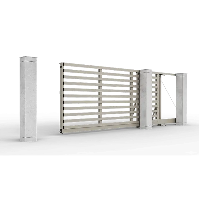 Автоматические откатные ворота Prestige 4 на 2 метра с приводом RTO-500 цвета RAL 7039M