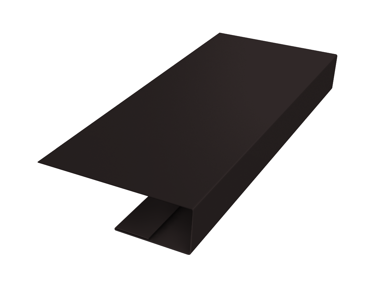 J-Профиль 12мм 0,45 Drap-double TX RAL 9005 черный (3м)