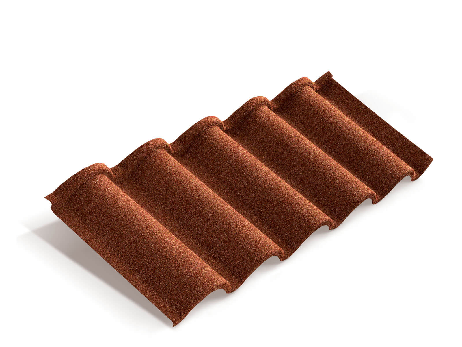 Лист композитной черепицы Metrotile Romana терракотовый