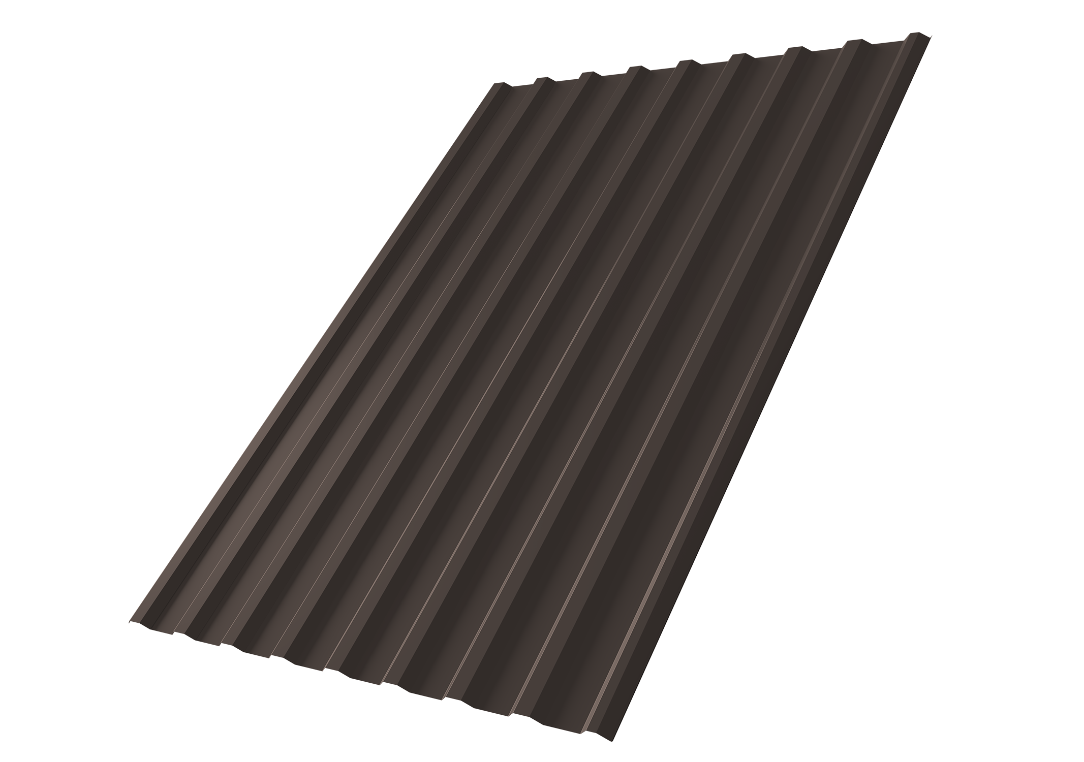 Профнастил С20R Grand Line 0,45 Drap-double TX RR 32 темно-коричневый