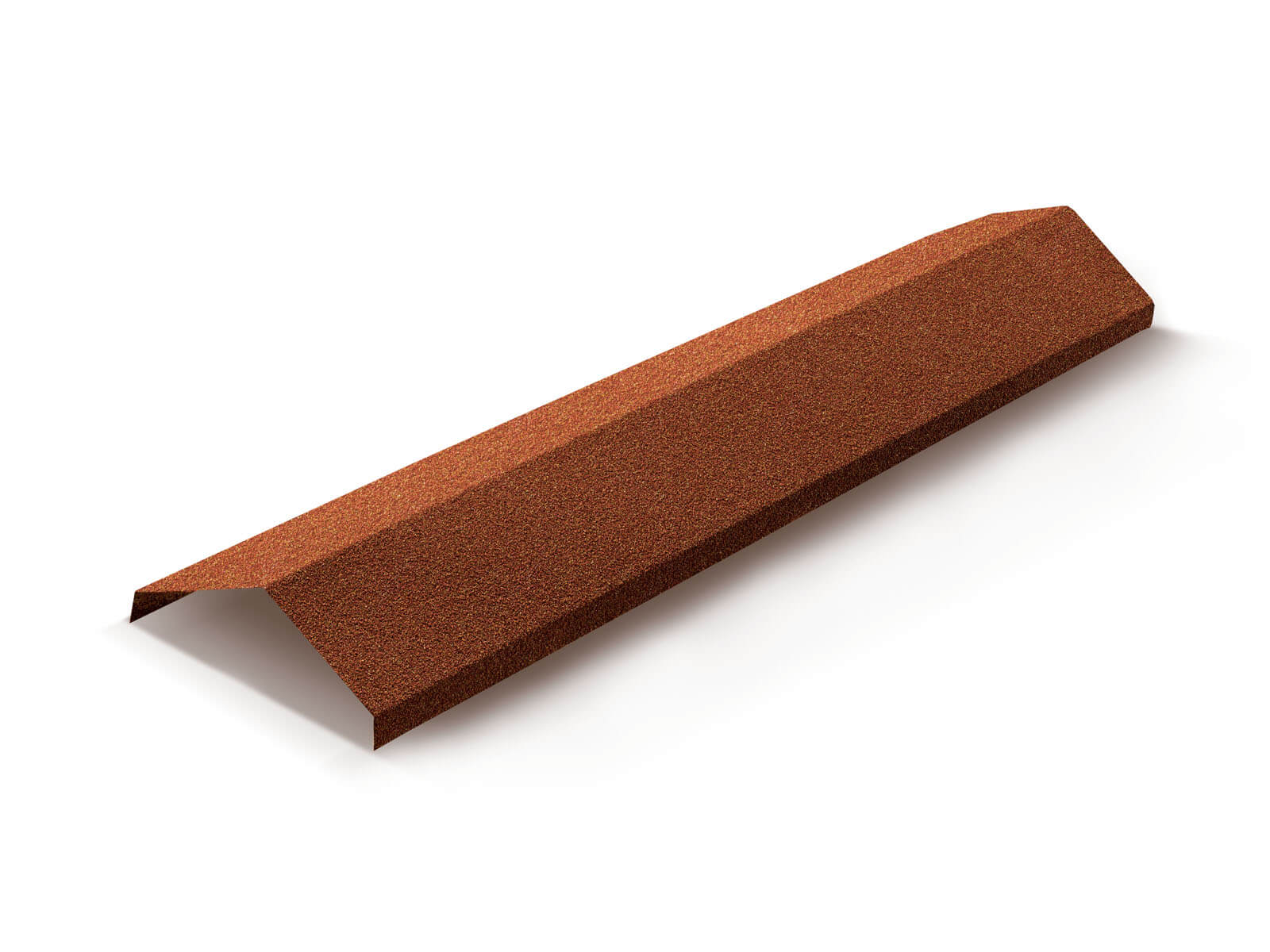 Конек ребровой 230мм для композитной черепицы Metrotile терракотовый (1,365м)