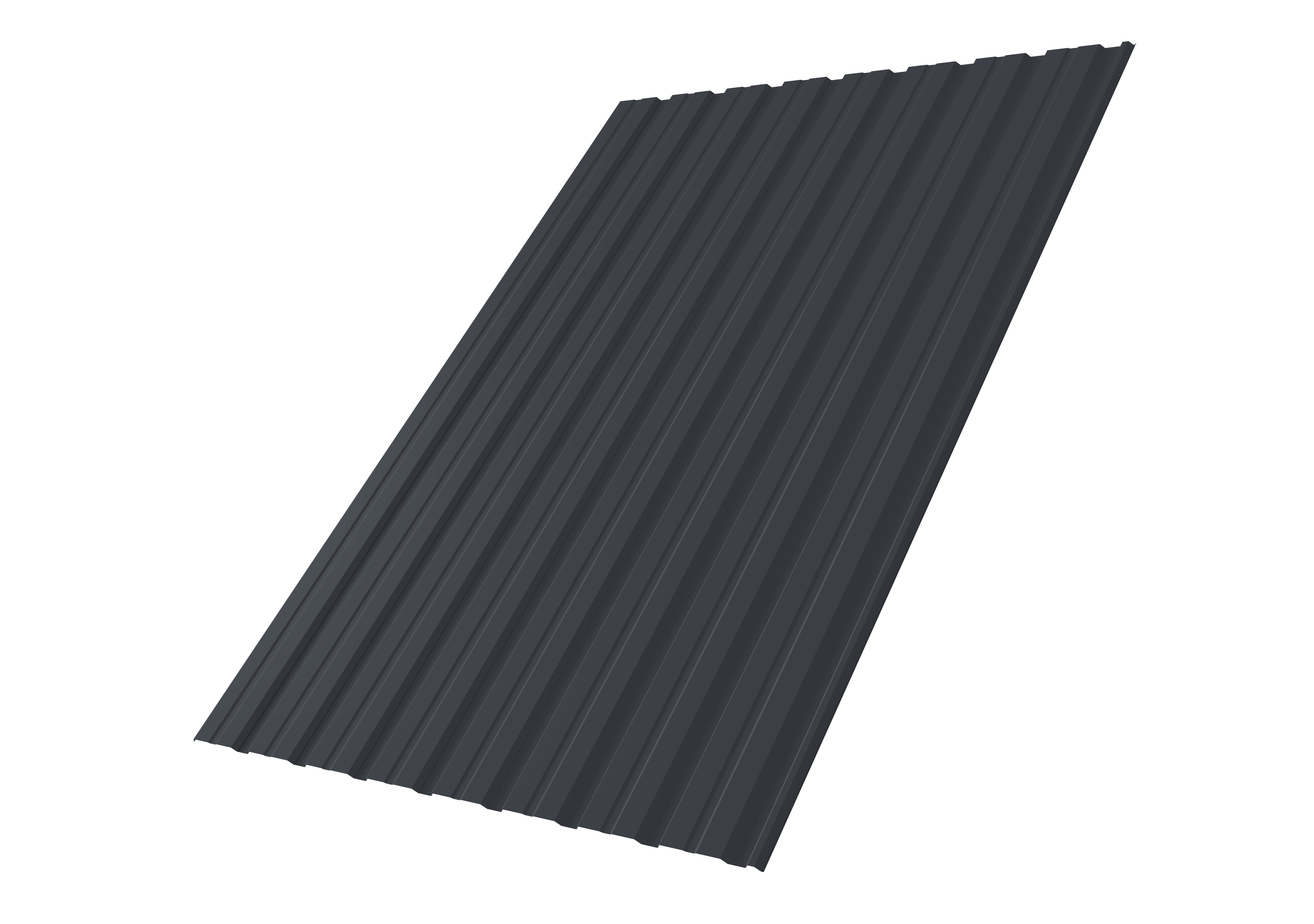 Профнастил С10R Grand Line 0,45 PE RAL 7024 мокрый асфальт