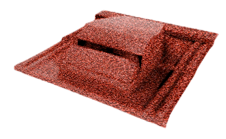 Вентилятор кровельный для композитной черепицы Metrotile RV75 MetroViksen красный