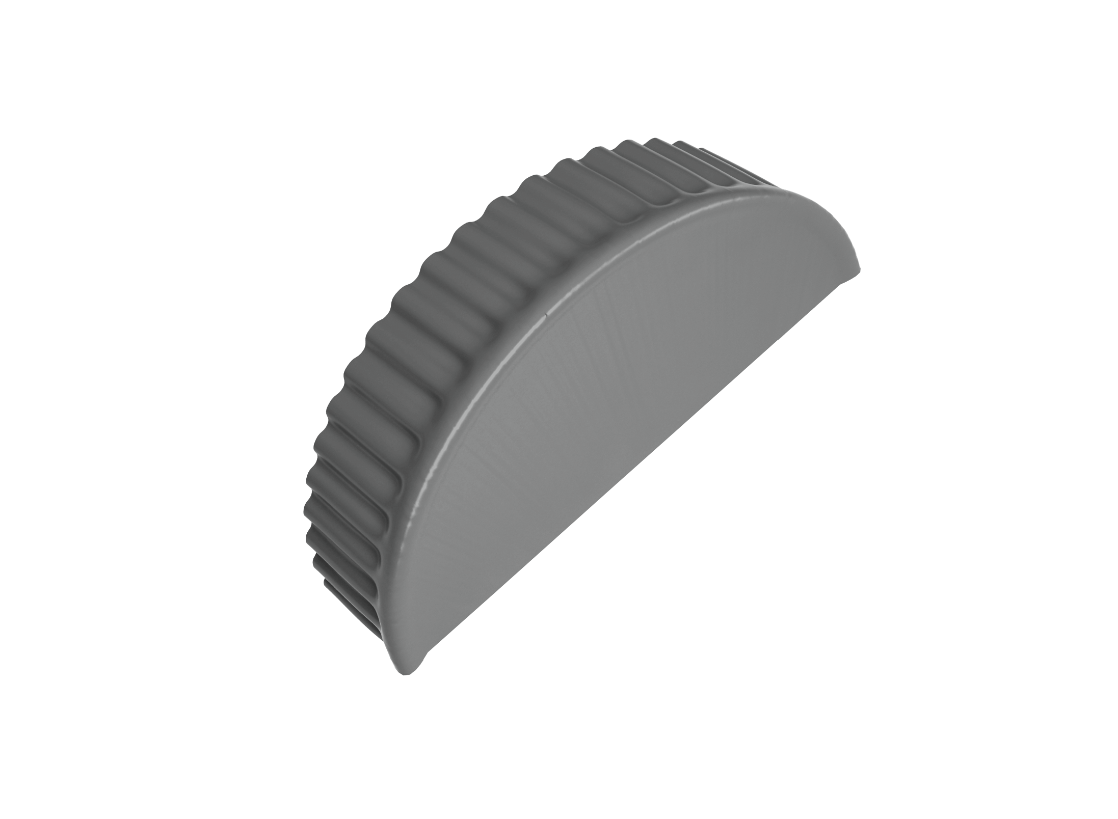 Заглушка малая торцевая 0,5 Satin RAL 9006 бело-алюминиевый