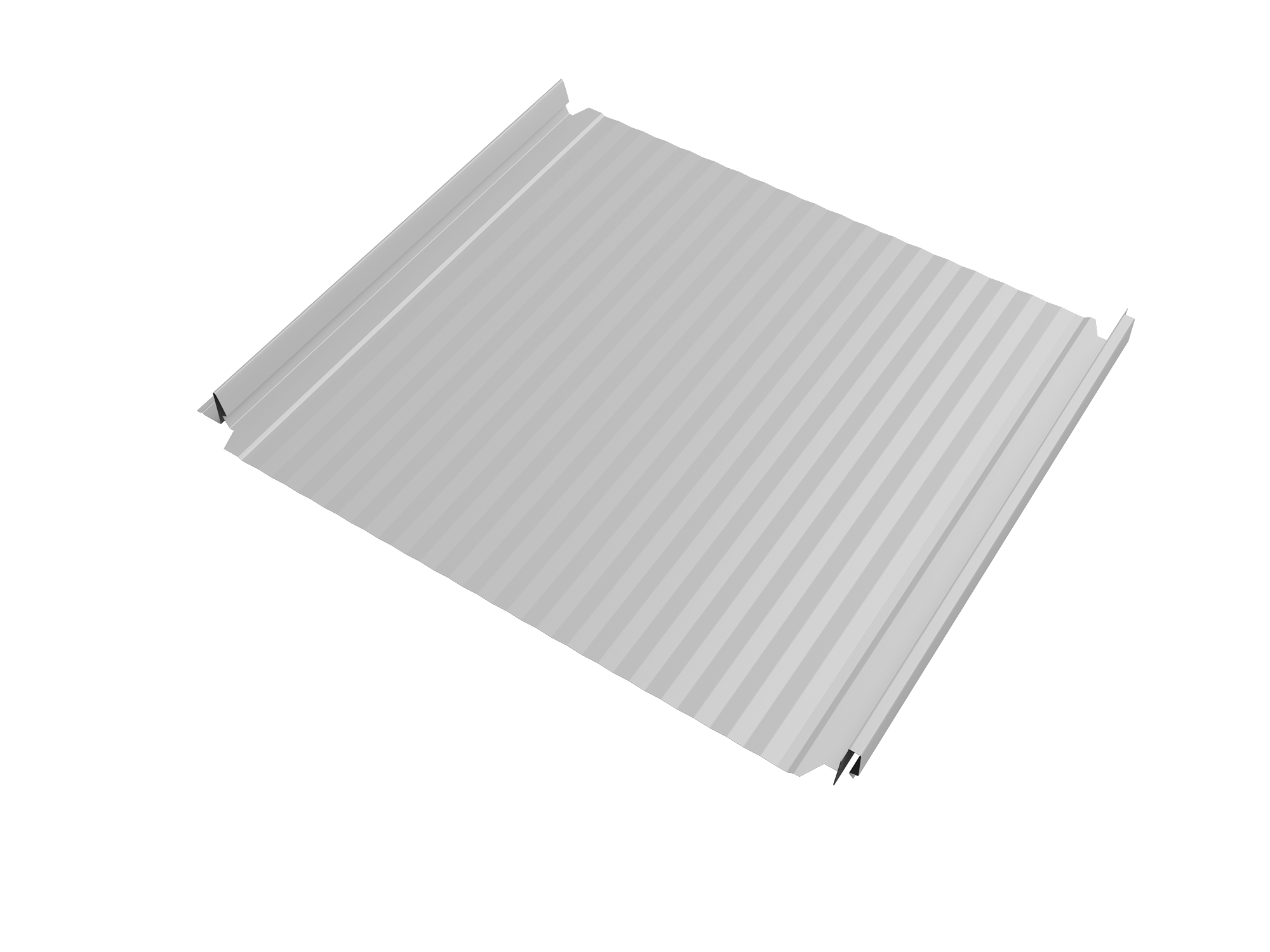 Кликфальц Double Pro Gofr Grand Line 0,45 Drap TX с пленкой на замках RAL 7047 телегрей 4