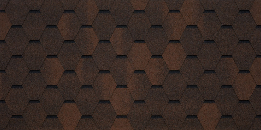 Черепица гибкая Tegola Garda marrone 439 (коричневый)