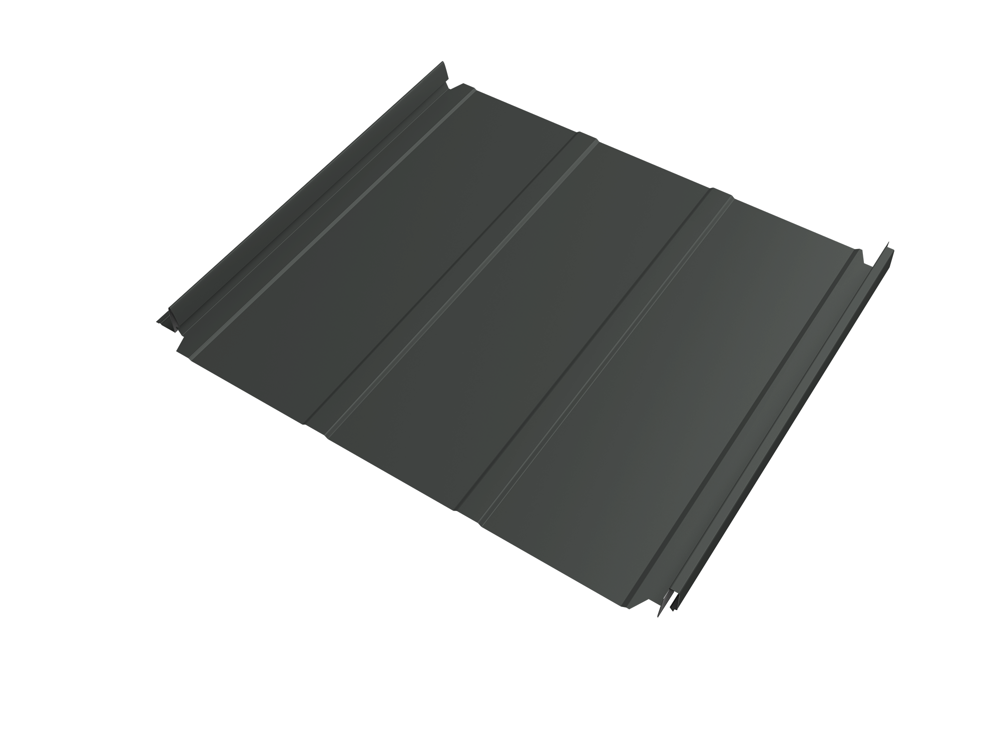 Кликфальц Double Pro Line Grand Line 0,45 PE с пленкой на замках RAL 7005 мышино-серый